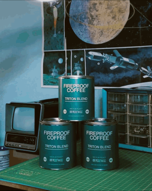 Triton Blend Whole Bean Medium Roast Coffee Can – Fireproof Coffee