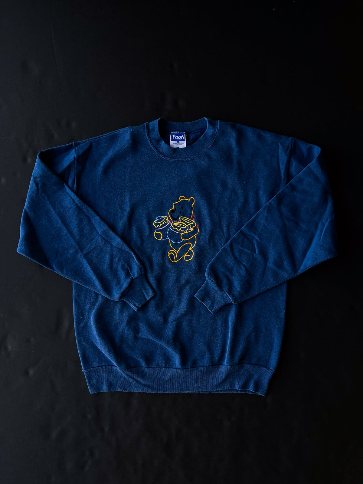 Winnie The Pooh Hunny Embroidered Crewneck Sweater