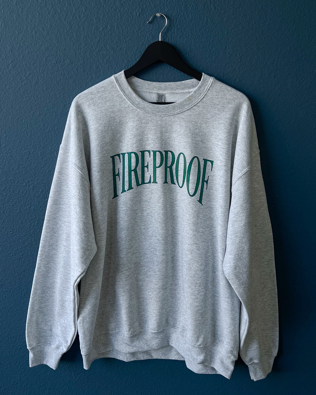 Market Fireproof Grey Crewneck Sweater