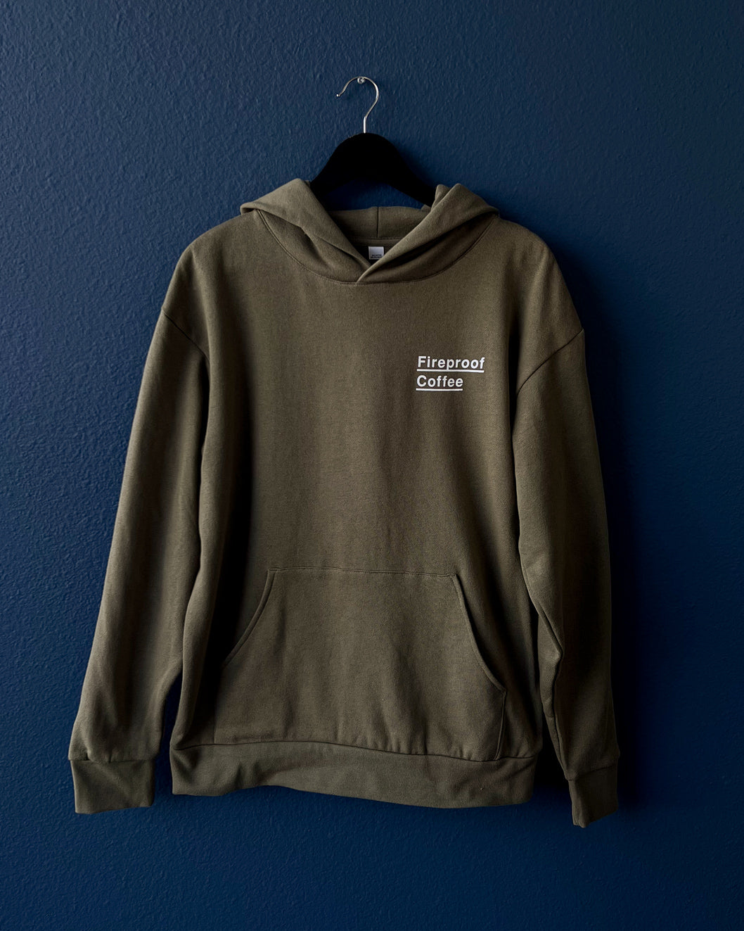 Market Open to Public Moss Green Hoodie