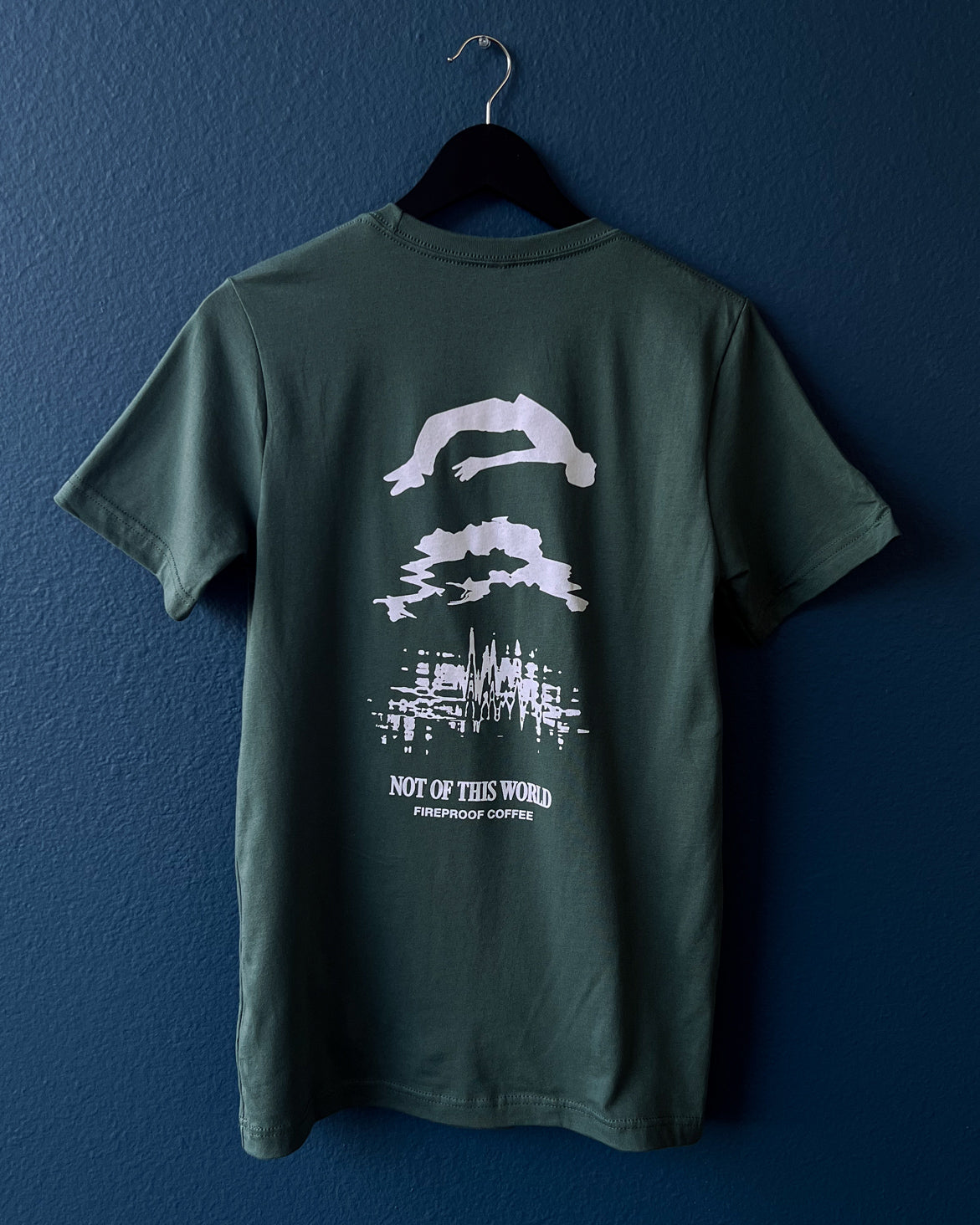 Market Falling Man Pine Green T-Shirt