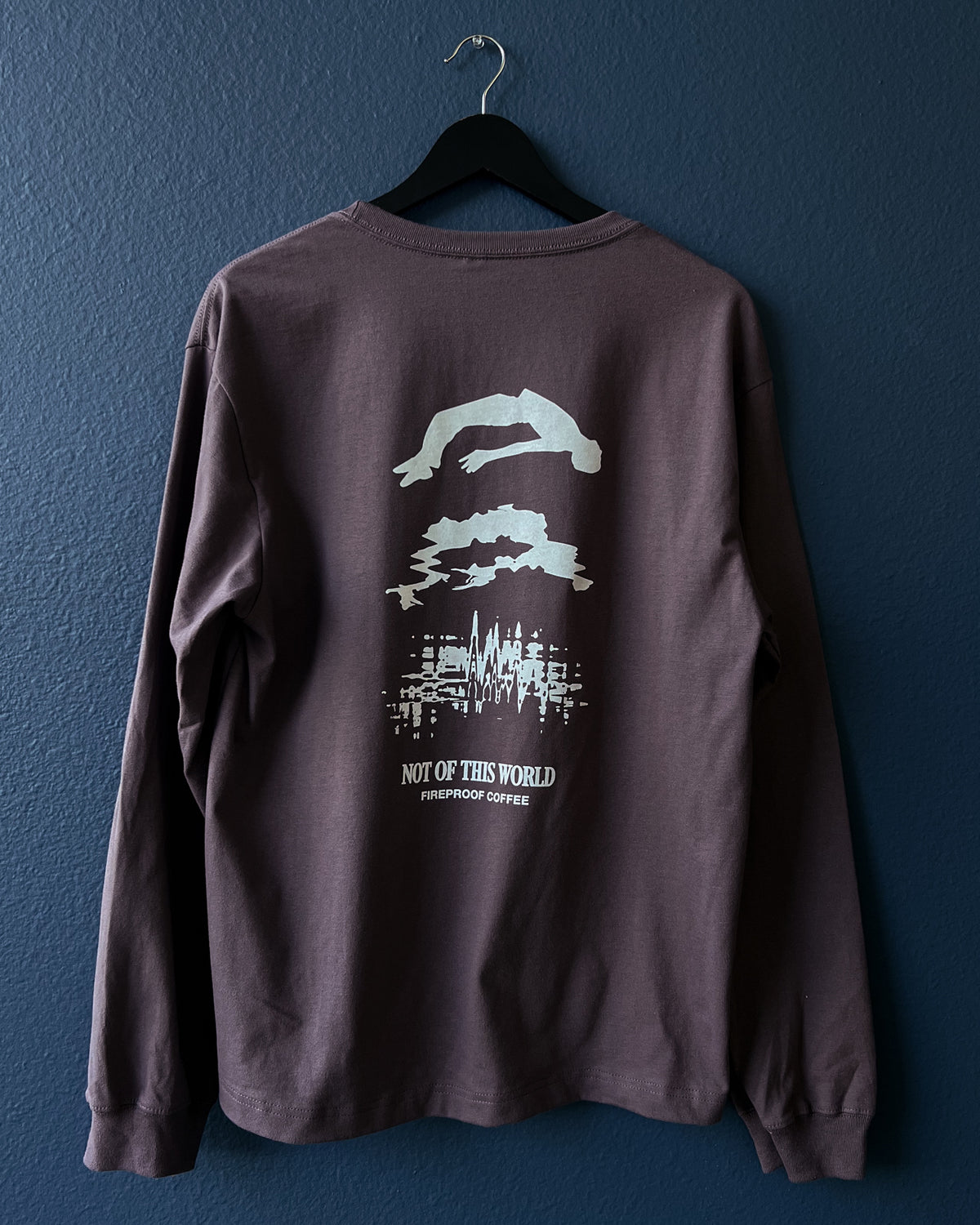 Market Falling Man Dusty Plum Long-Sleeve Shirt