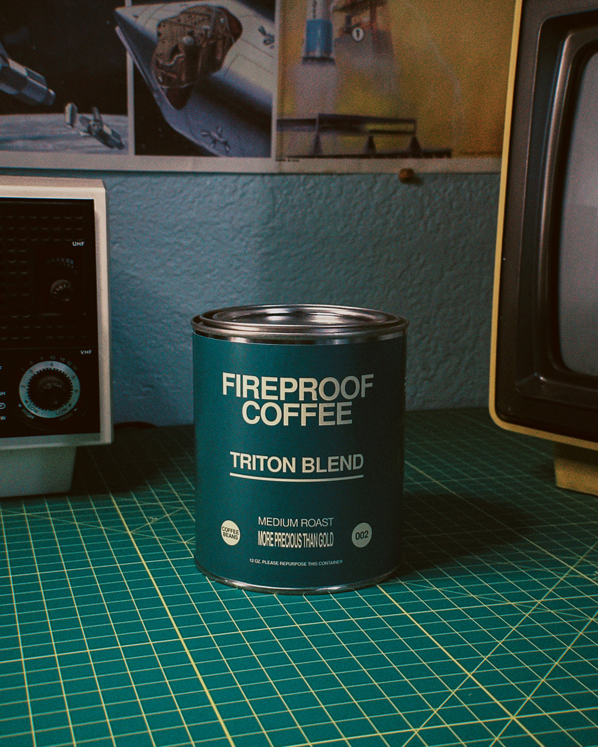 Triton Blend Whole Bean Medium Roast Coffee Can