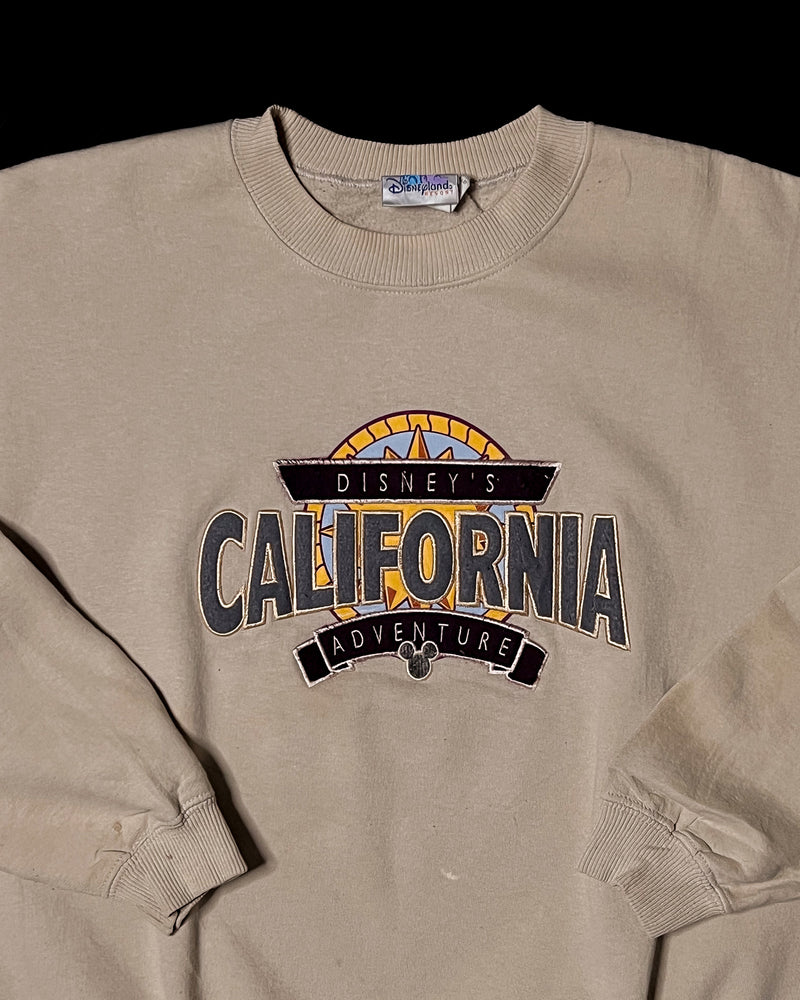 (M) Vintage Disney's California Adventure Embroidered Crewneck Sweater