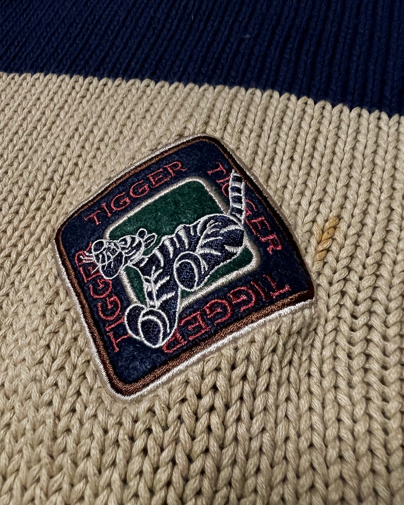 (L) Vintage Tigger Crew and Kayak Team Embroidered Crewneck Sweater