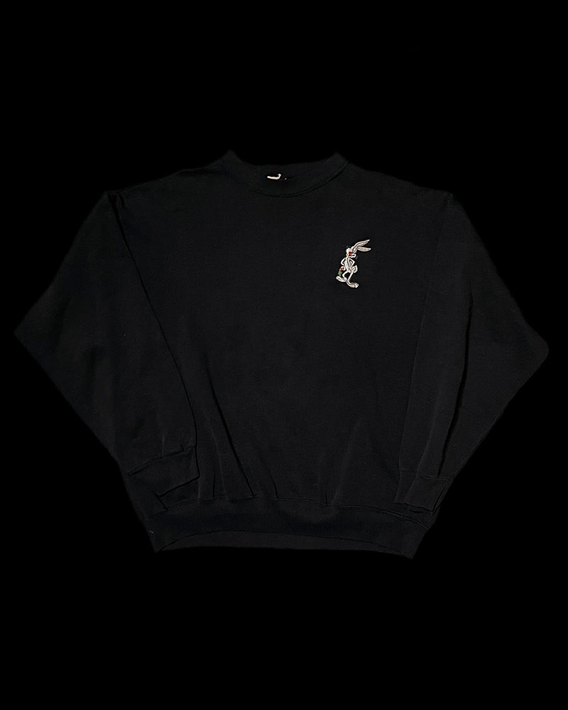 (M) Vintage Bugs Bunny Holding a Carrot Embroidered Crewneck Sweater