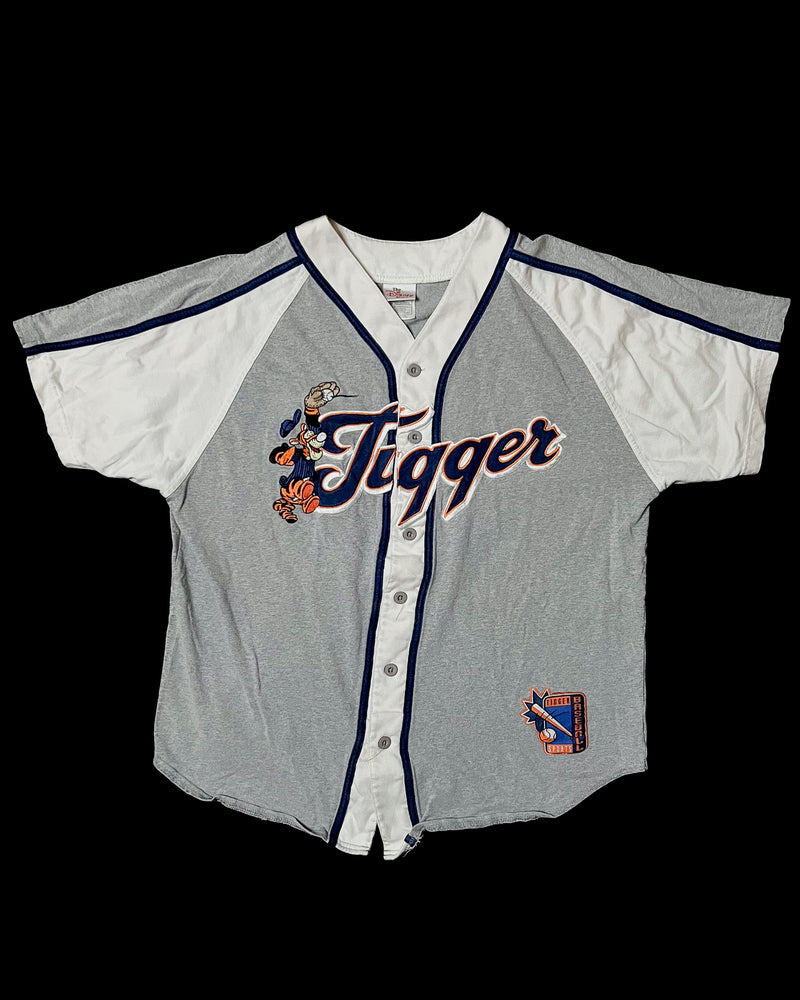 (M) Vintage Tigger Sports Embroidered Baseball Jersey