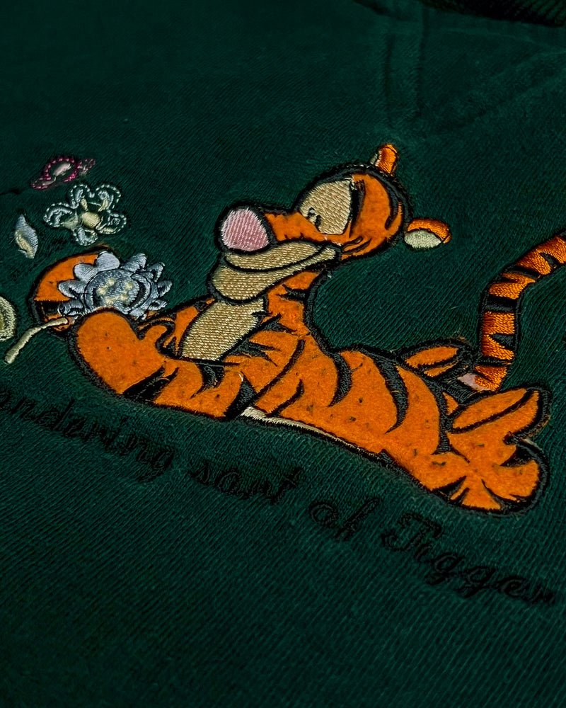 (M) Vintage Tigger "A pondering sort of tigger" Embroidered Crewneck Sweater