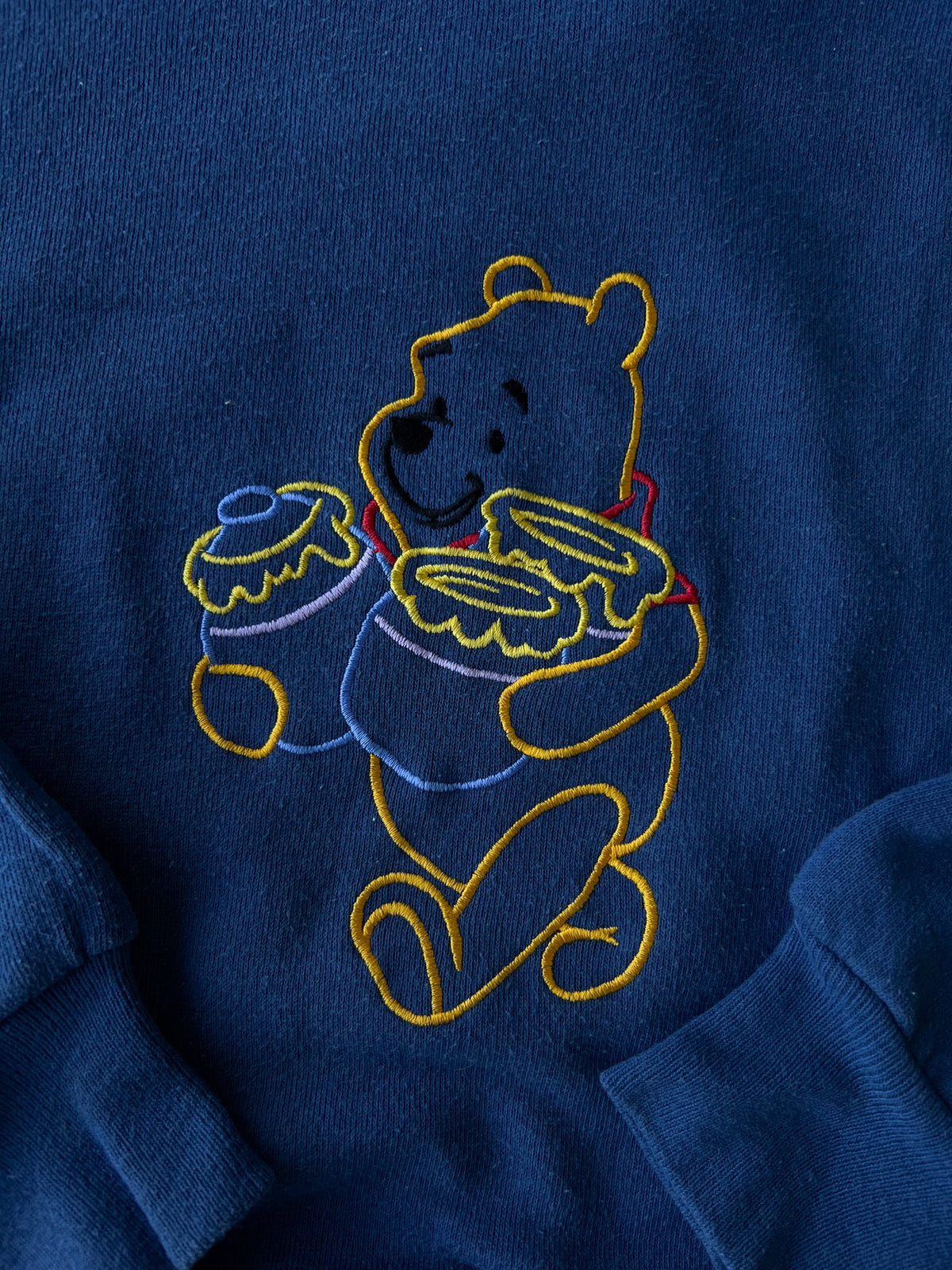 Winnie The Pooh Hunny Embroidered Crewneck Sweater