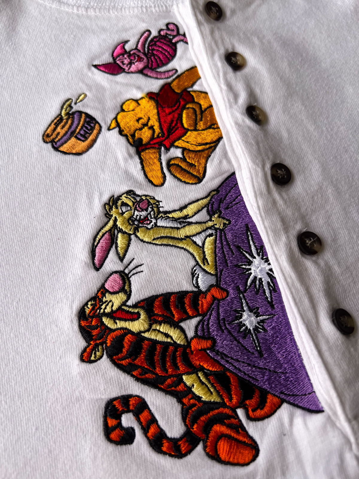Winnie The Pooh And Friends Embroidered Long Sleeve Shirt