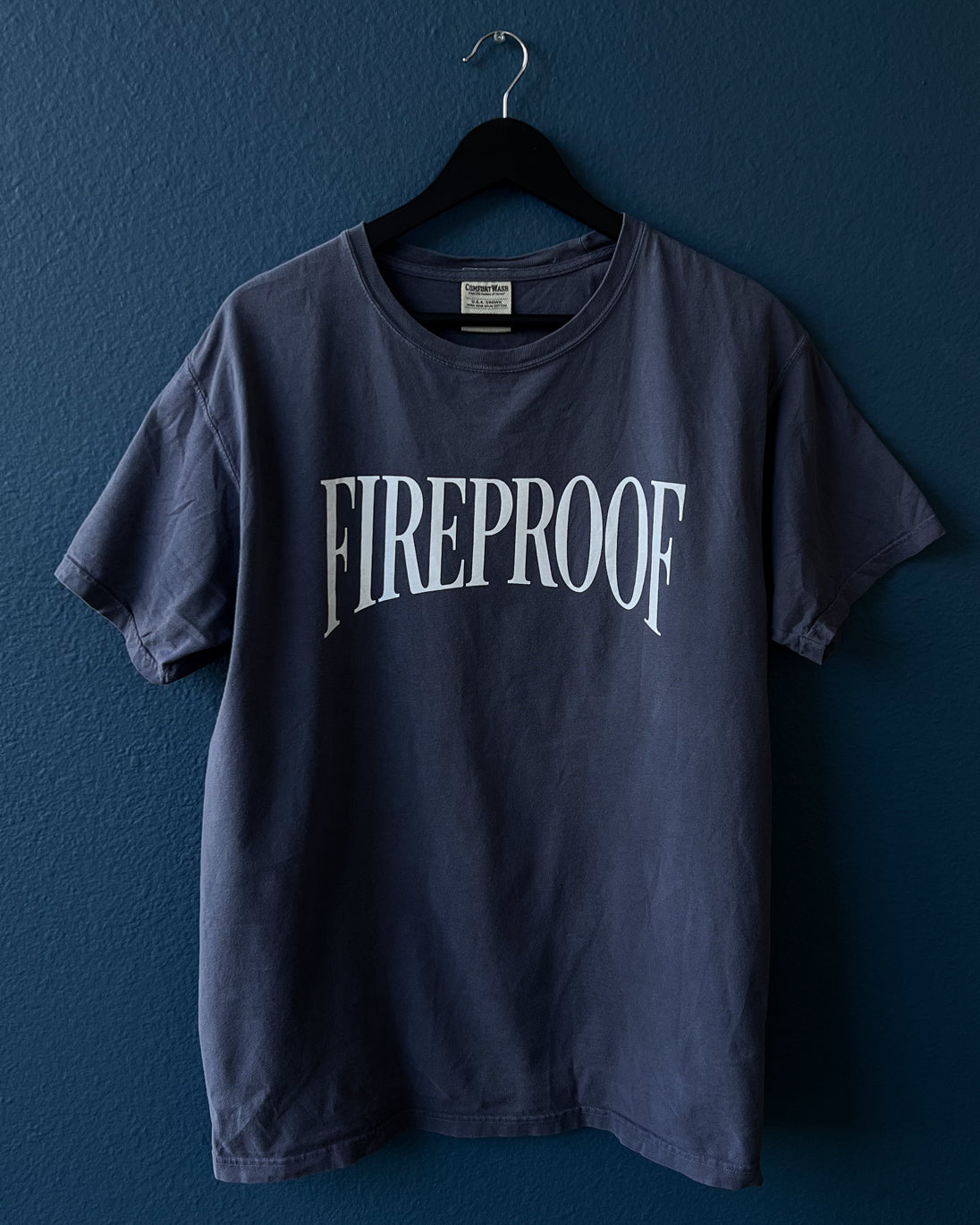 Market Fireproof Washed Blue T-Shirt