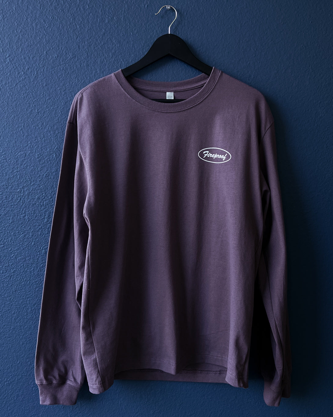 Market Falling Man Dusty Plum Long-Sleeve Shirt