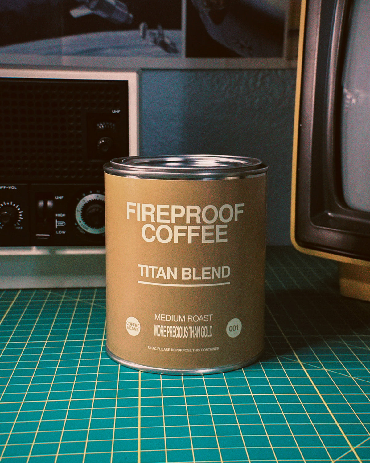 Titan Blend Whole Bean Medium Roast Coffee Can