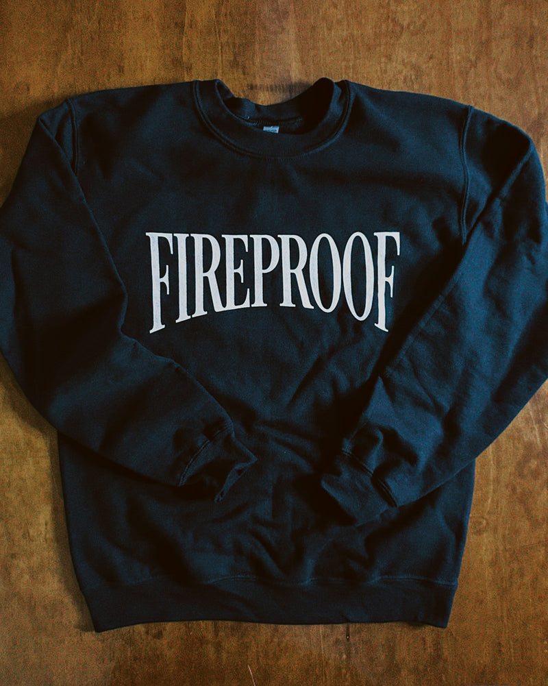 Fireproof Black Crewneck Sweater