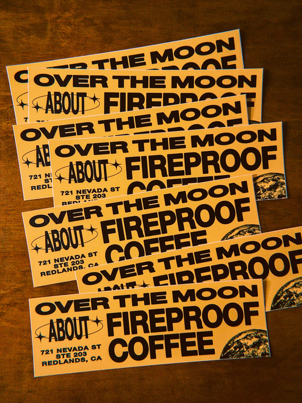 Over the Moon Bumper Sticker