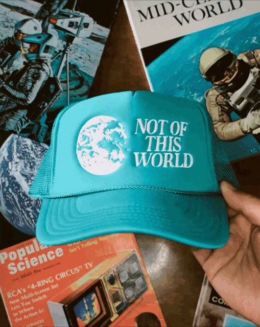 Not of this World Nebula Blue Trucker Hat