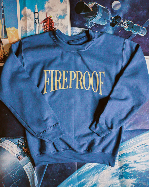 Fireproof Satellite Blue Crewneck Sweater